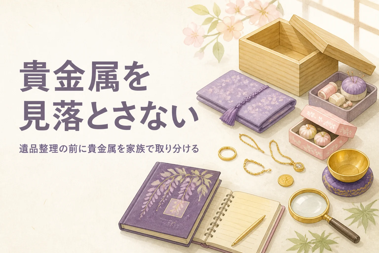 遺品整理で貴金属を見落とさないためのイメージ